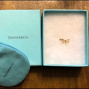 Dragonfly Tiffany & Co 18k gold charm